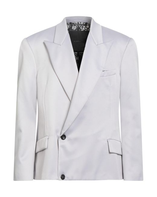 FEDERICO CINA Gray Light Blazer Polyester for men