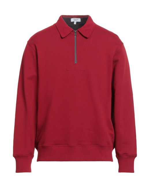 THEORY PROJECT Red Burgundy Sweatshirt Cotton for men