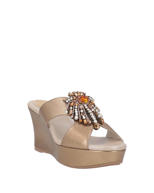 Rene Caovilla Brown Sandals