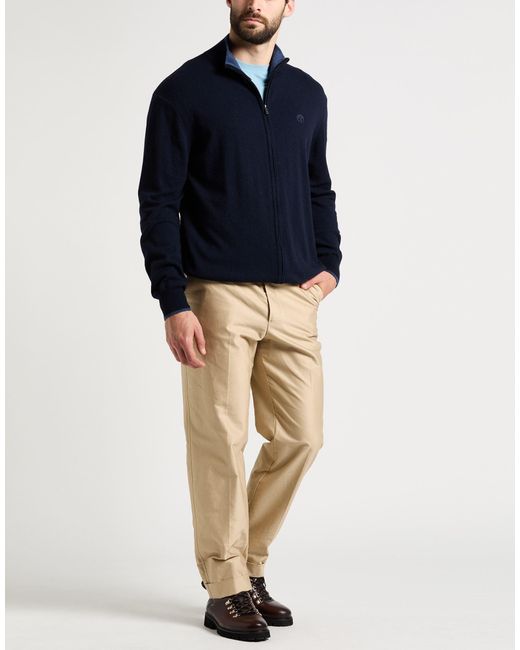 North Sails Blue Cardigan Polyamide, Wool, Viscose, Cashmere for men