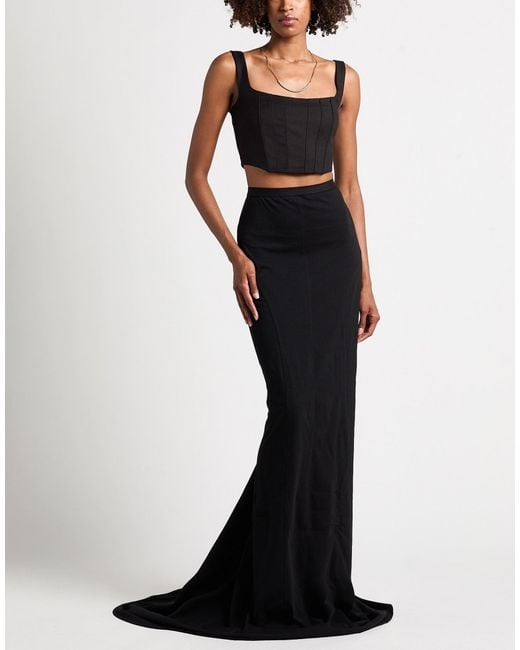 Rick Owens Black Maxi Skirt