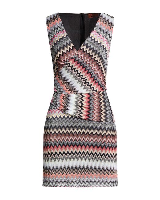 Missoni Black Mini Dress Cotton, Viscose