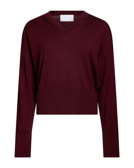Daniele Fiesoli Red Burgundy Sweater Wool
