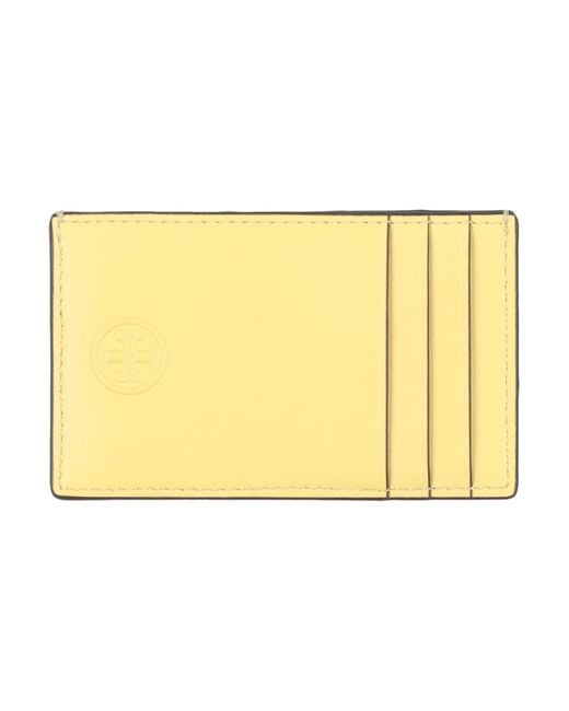 Tory Burch Yellow Document Holder Leather
