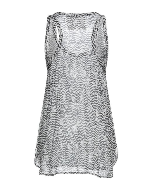 8pm Gray Top Viscose