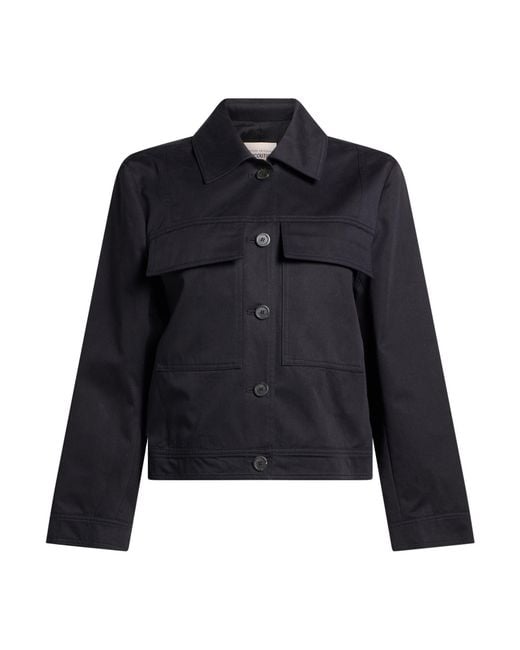 Semicouture Blue Jacket Cotton