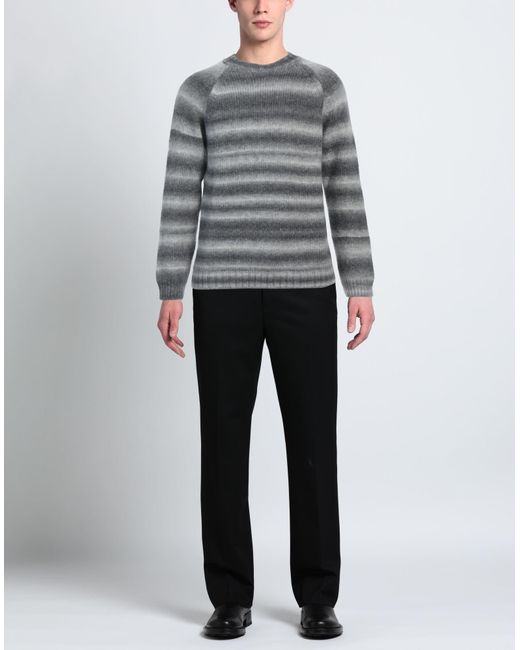 Daniele Fiesoli Gray Light Sweater Alpaca Wool, Merino Wool, Polyamide for men