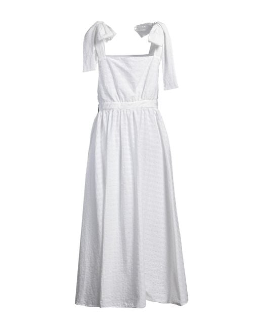 MSGM White Maxi Dress