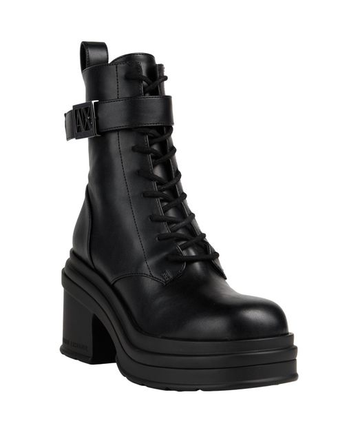 ARMANI EXCHANGE Black Ankle Boots