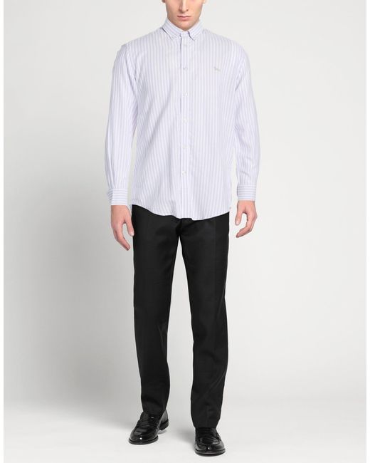 Harmont & Blaine White Lilac Shirt Cotton for men