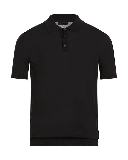 Polo di Roberto Collina in Black da Uomo