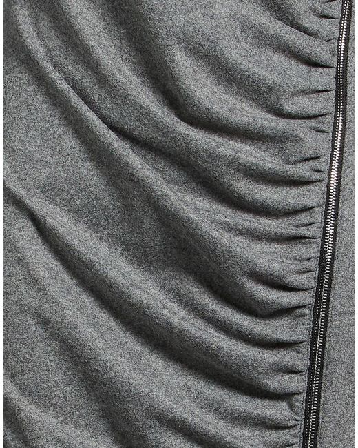 Pinko Gray Midi Dress Polyester, Wool, Elastane