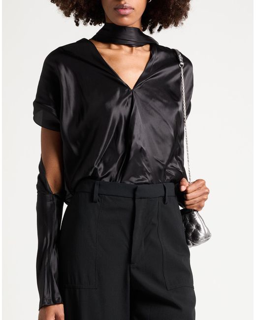 Maison Margiela Black Jumpsuit Viscose, Virgin Wool