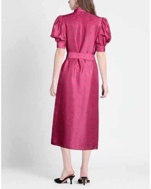 Rochas Pink Midi Dress
