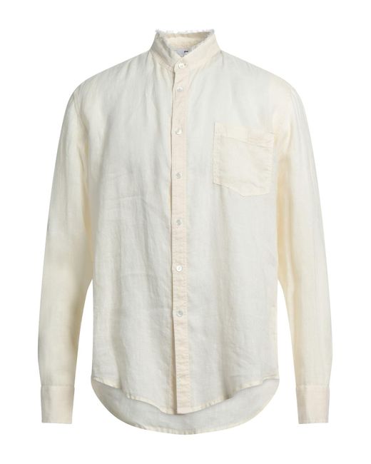 Grifoni White Shirt Linen for men