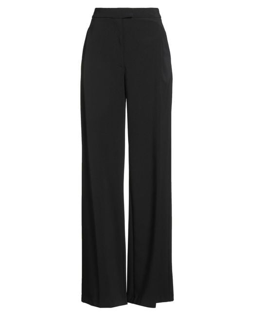 SIMONA CORSELLINI Black Pants Polyester, Elastane
