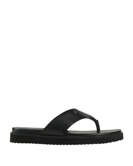 Barbour Black Thong Sandal for men