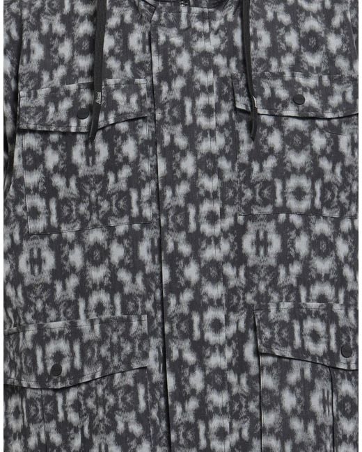 Herno Gray Charcoal Jacket Linen, Polyester, Cotton, Polyamide, Elastane for men