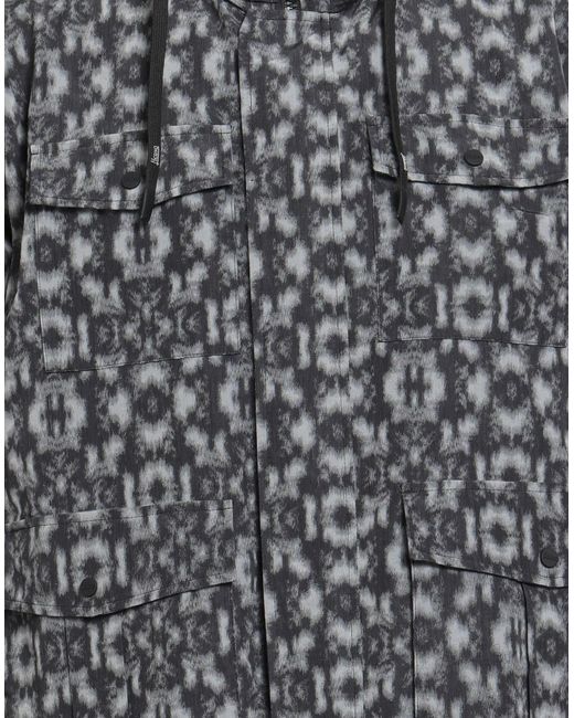 Herno Gray Charcoal Jacket Linen, Polyester, Cotton, Polyamide, Elastane for men