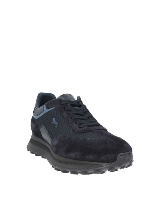 Harmont & Blaine Blue Sneakers Leather, Textile Fibers for men
