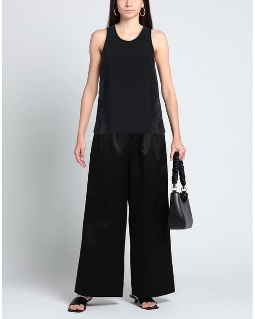 Emporio Armani Black Top Acetate, Viscose, Polyester