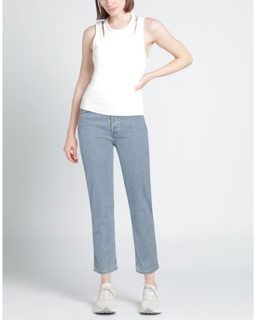 Re/done Blue Jeans Cotton, Polyester, Elastane