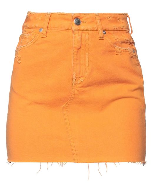 ViCOLO Orange Denim Skirt