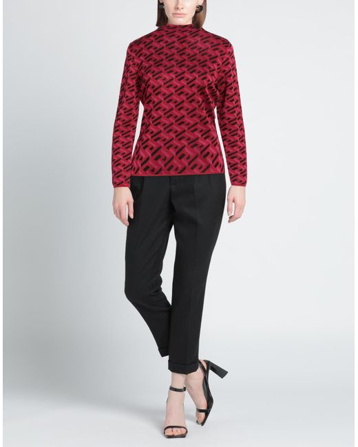 Versace Red Turtleneck