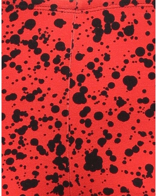 Rabanne Red Shorts & Bermuda Shorts Viscose, Elastane