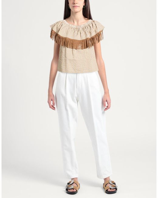 Le Volière Natural Camel Top Cotton