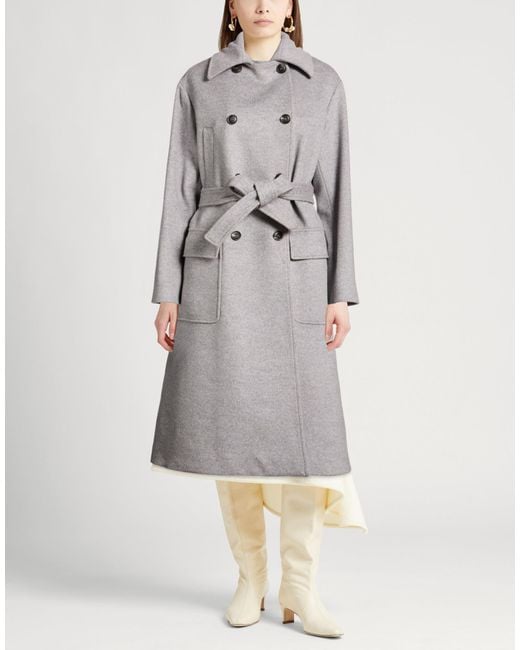 Eleventy Gray Coat Wool
