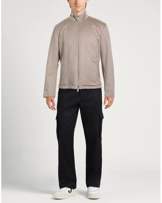 KIRED Gray Jacket Cashmere, Polyester for men