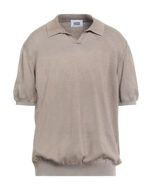 Pullover Alpha Studio pour homme en coloris Gray