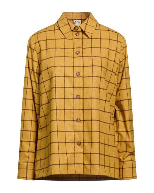 Ines De La Fressange Paris Yellow Shirt Wool, Polyester, Polyamide