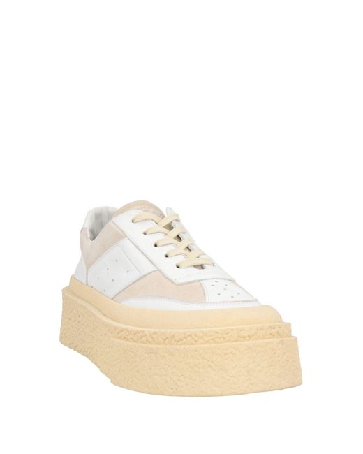MM6 by Maison Martin Margiela Natural Sneakers Soft Leather for men
