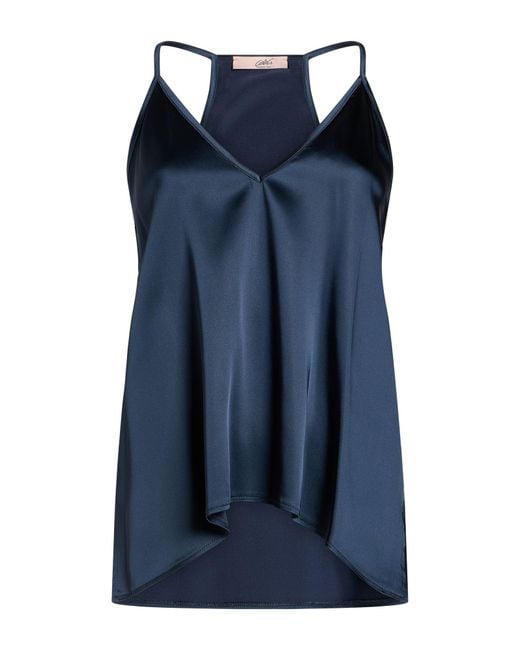 Carla G Blue Midnight Top Acetate, Viscose, Elastane