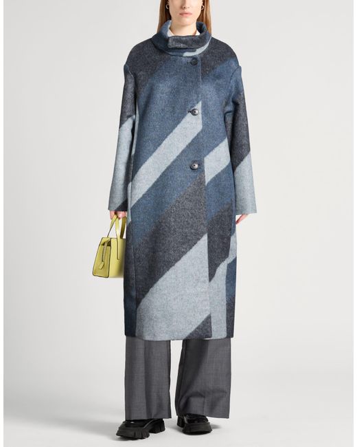 Gant Blue Coat Wool, Mohair Wool, Polyamide, Polyester