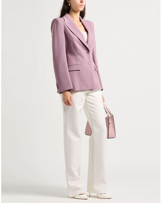 Alberta Ferretti Purple Blazer Virgin Wool, Elastane