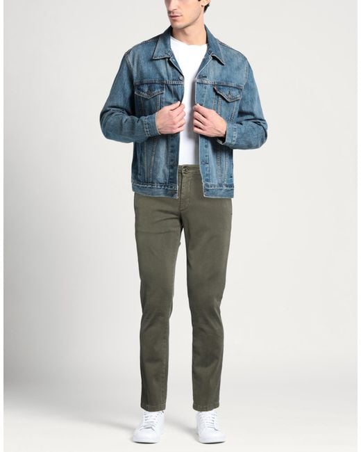 Briglia 1949 Gray Military Pants Cotton, Elastane for men