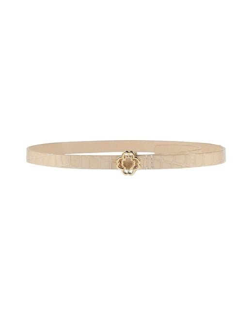 Maje White Belt Leather