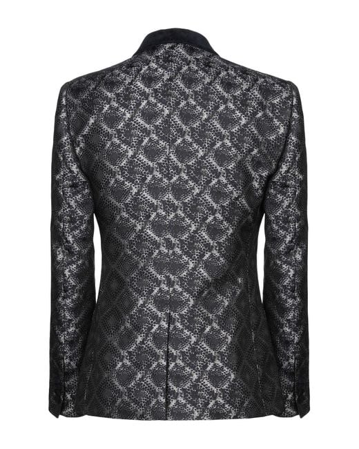 Dolce & Gabbana Black Blazer Polyester, Cotton, Polyamide for men