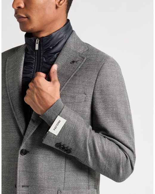 Paoloni Gray Jackets for men