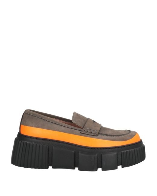 Pollini Orange Mokassin