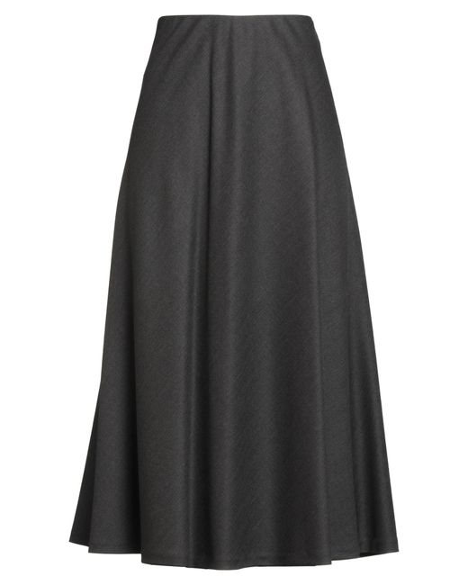 Brunello Cucinelli Gray Midi Skirt