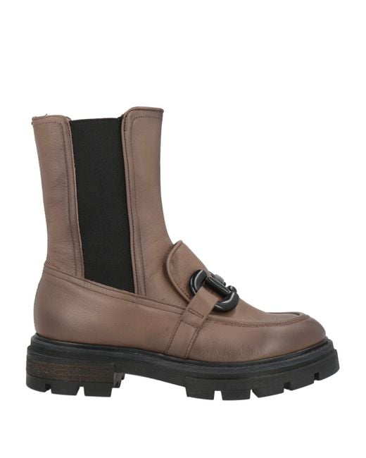 Botines De Caña Alta Mjus de color Brown
