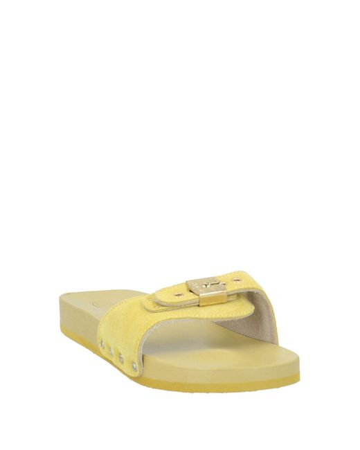 Scholl Yellow Mules & Clogs