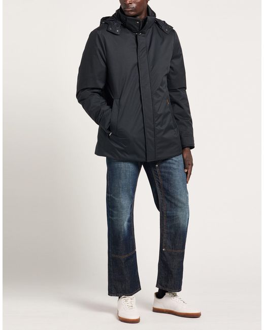 Moorer Black Midnight Jacket Polyester, Polyurethane for men