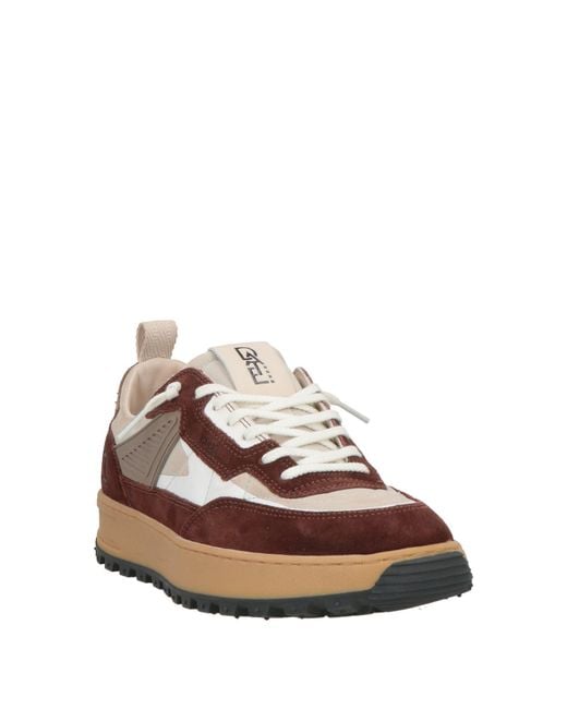Date Brown Sneakers Leather for men