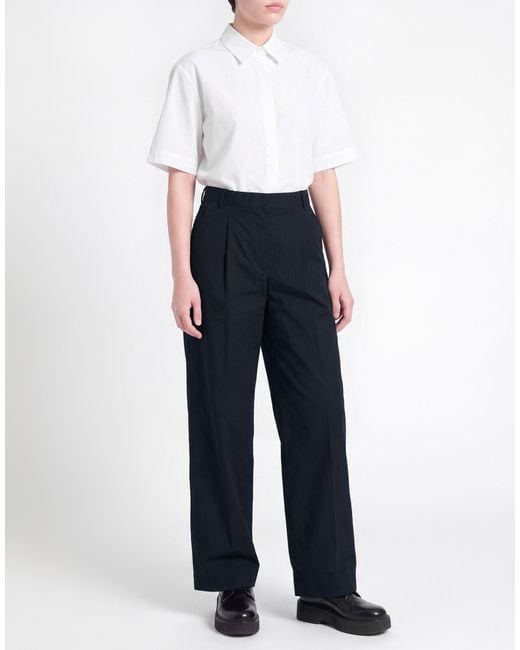 Officine Generale Blue Midnight Pants Organic Cotton