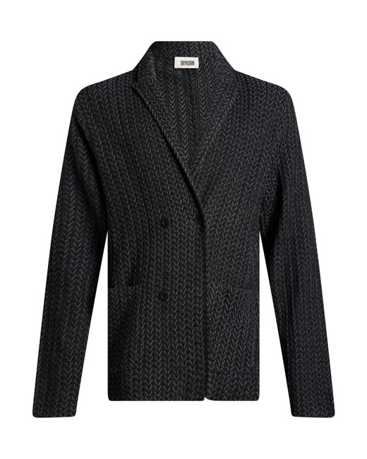 Drykorn Black Charcoal Blazer Wool, Polyacrylic for men